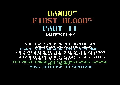 Screenshot of Rambo: First Blood Part II